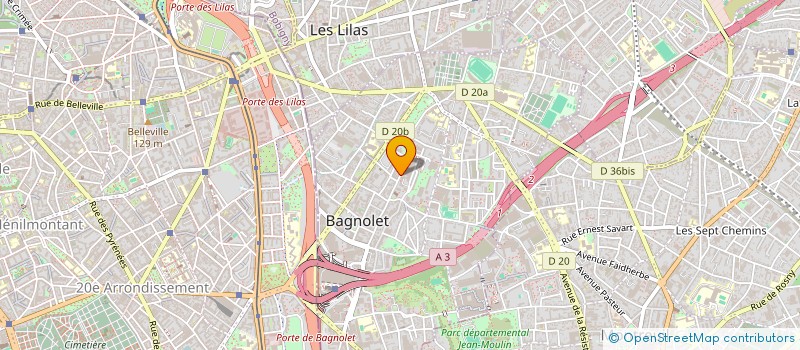 localisation de l'entreprise FOU 2 POULET à BAGNOLET