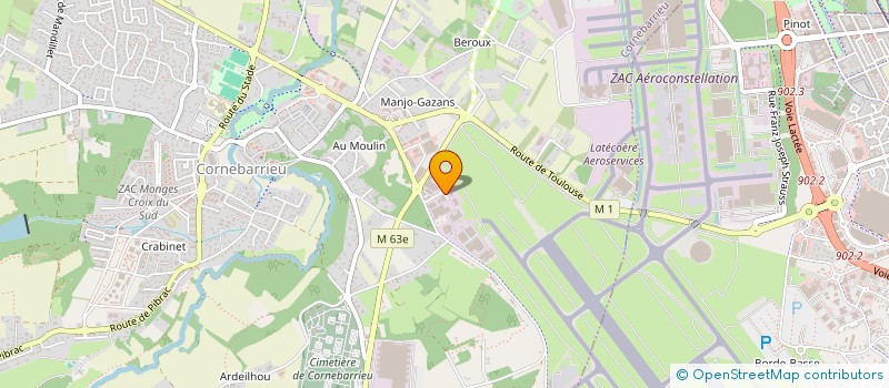 localisation de l'entreprise FOU D'FOOTA2 31  CORNEBARRIEU