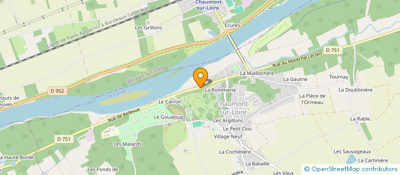 localisation de l'entreprise FOU D'LOIRE  CHAUMONT-SUR-LOIRE