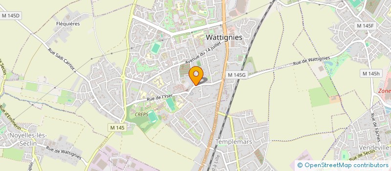 localisation de l'entreprise FOU DE PAIN  WATTIGNIES