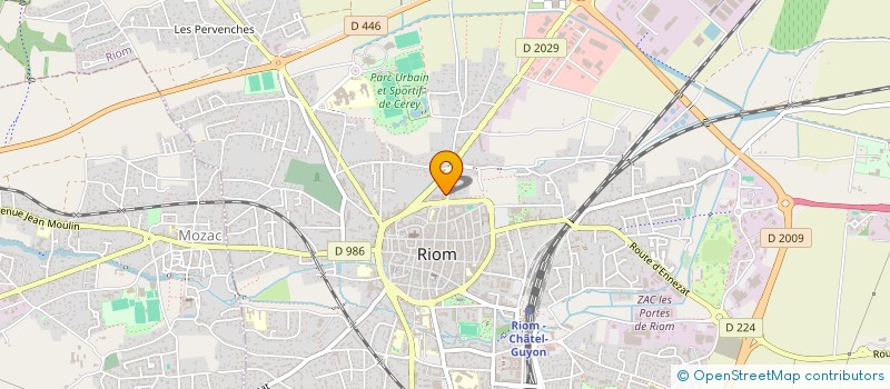 localisation de l'entreprise FOU L ART à RIOM