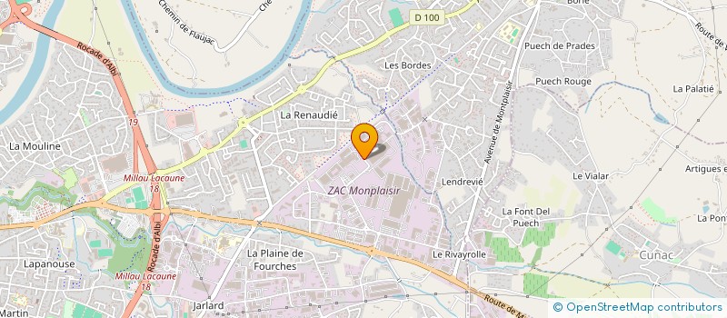 localisation de l'entreprise FOUBERT DISTRIBUTION  ALBI