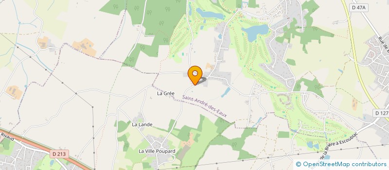 localisation de l'entreprise FOUCAUD IMMOBILIER  SAINT-ANDRE-DES-EAUX