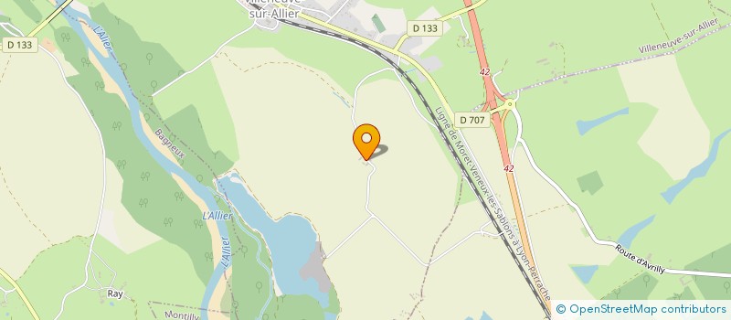 localisation de l'entreprise FOUCAUD LAVEIX à VILLENEUVE-SUR-ALLIER