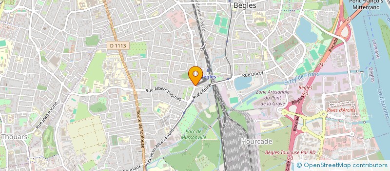 localisation de l'entreprise FOUCAUD LEMIERE LMNP à BEGLES