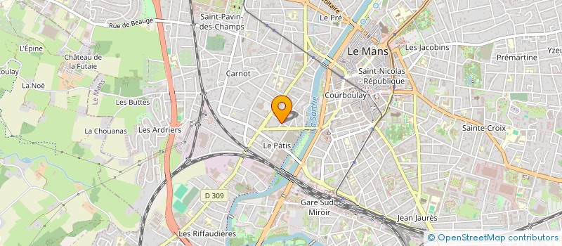 localisation de l'entreprise FOUCAULT IMMO  LE MANS