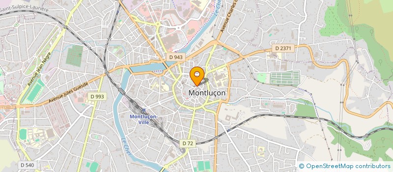 localisation de l'entreprise FOUCHAR  MONTLUCON