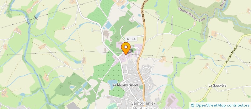 localisation de l'entreprise FOUCHE AUTOCARS à MONTREVAULT-SUR-EVRE