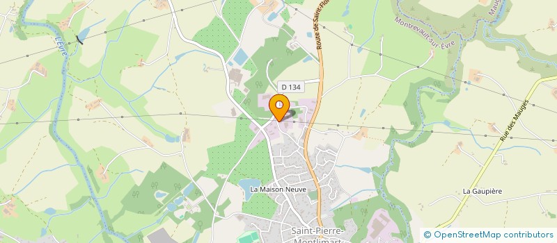 localisation de l'entreprise FOUCHE TRAVEL à MONTREVAULT-SUR-EVRE