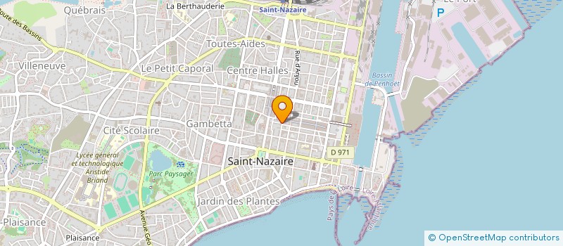 localisation de l'entreprise FOUCHER à SAINT-NAZAIRE