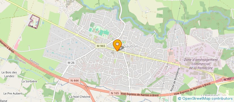 localisation de l'entreprise FOUCHER 44 à SAUTRON