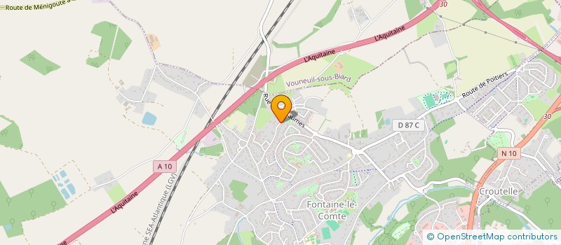 localisation de l'entreprise FOUCHER 86  ITEUIL