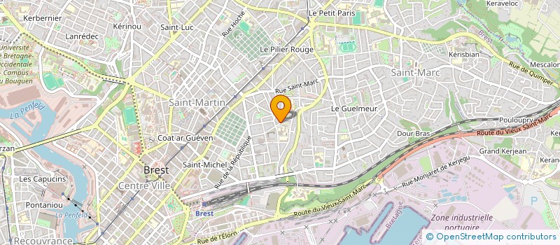 localisation de l'entreprise FOUCHER-PILETTE à BREST