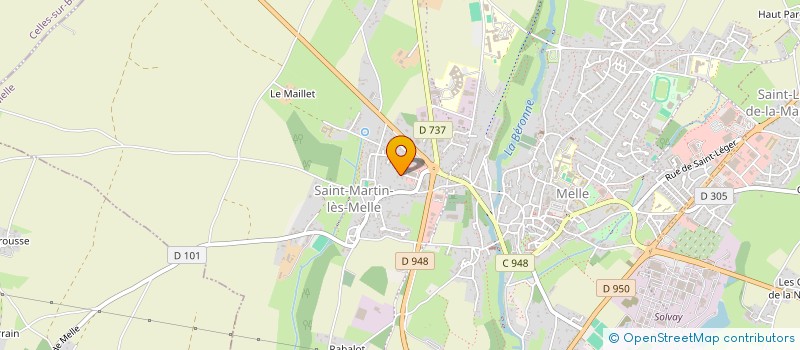 localisation de l'entreprise FOUCHIER IMMO  MELLE