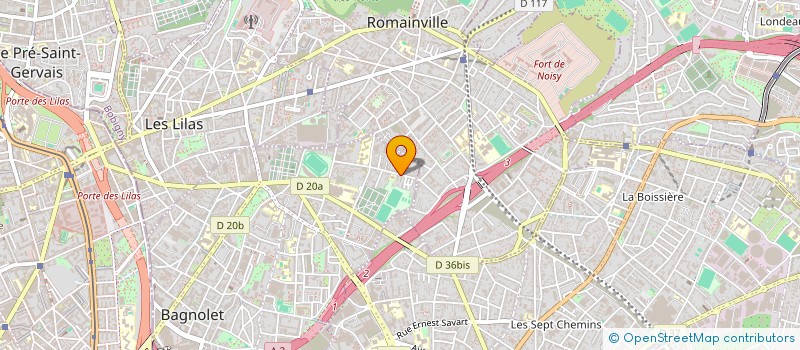 localisation de l'entreprise FOUDABAT à BAGNOLET