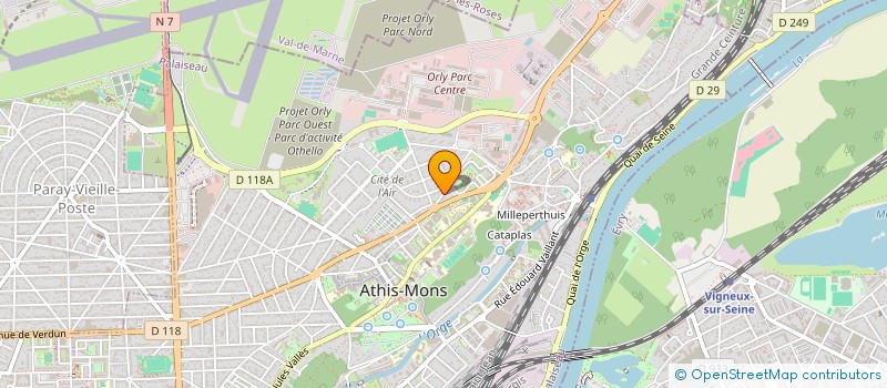 localisation de l'entreprise FOUDIS VIP à ATHIS-MONS