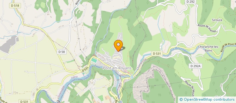localisation de l'entreprise FOUDRAZ RAMONAGE à PONT-EN-ROYANS