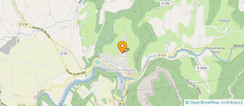 localisation de l'entreprise FOUDRAZ RAMONAGE à PONT-EN-ROYANS