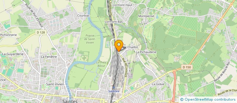 localisation de l'entreprise FOUDRE ET CHATIMENT  SAINTES