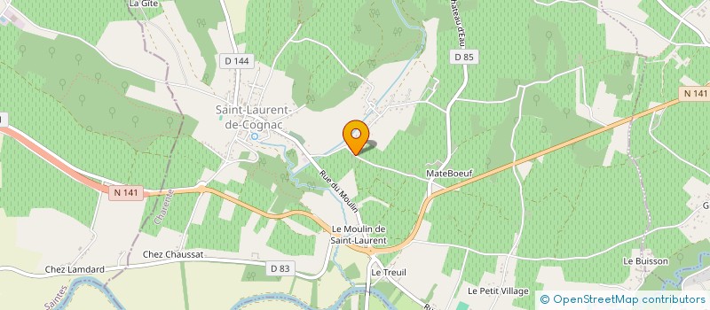 localisation de l'entreprise FOUDRERIE ARTISANALE PARVERY à SAINT-LAURENT-DE-COGNAC