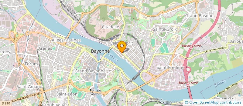 localisation de l'entreprise FOUETILLOUX à BAYONNE