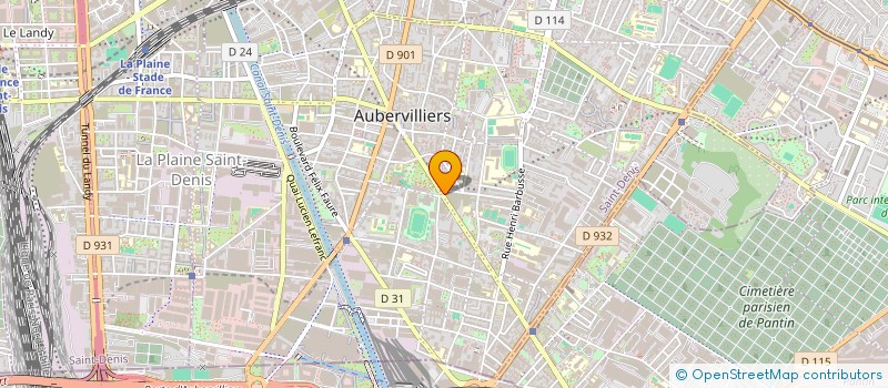 localisation de l'entreprise FOUFA  AUBERVILLIERS