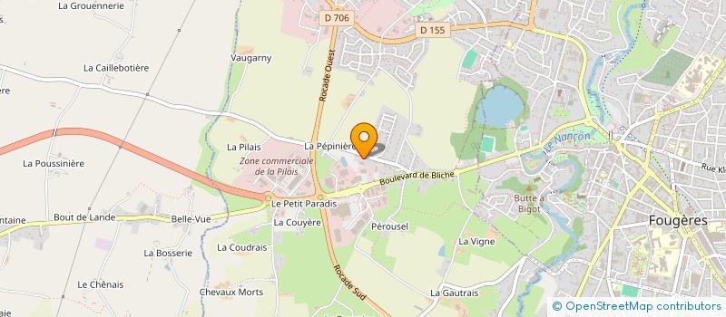 localisation de l'entreprise FOUG à LECOUSSE