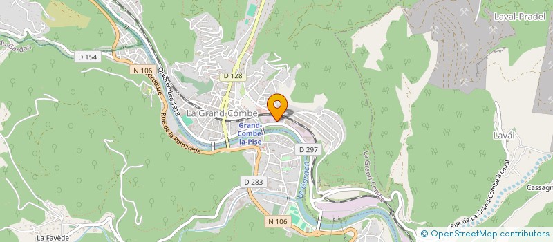 localisation de l'entreprise FOUGEM  LA GRAND-COMBE