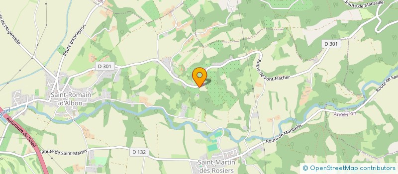 localisation de l'entreprise FOUGER à ALBON