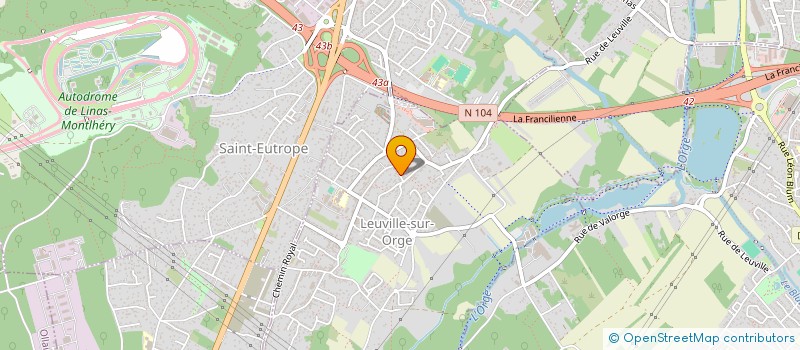 localisation de l'entreprise FOUGERE ET MIRABELLE  LEUVILLE-SUR-ORGE