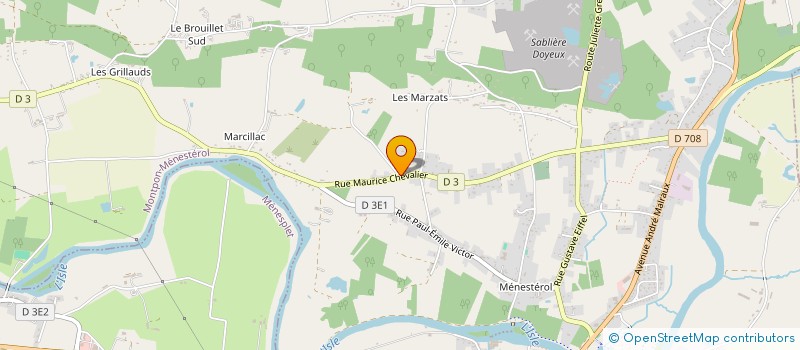 localisation de l'entreprise FOUGERE & FILS  MONTPON-MENESTEROL