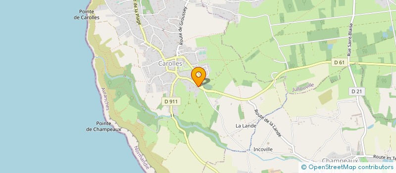 localisation de l'entreprise FOUGERES  CAROLLES