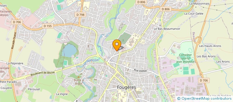 localisation de l'entreprise FOUGERES AVF ACCUEIL  FOUGERES