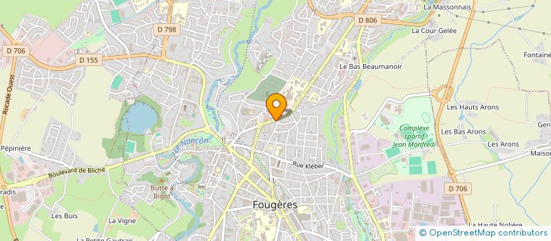 localisation de l'entreprise FOUGERES VOLLEY BALL  FOUGERES