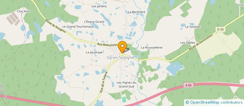localisation de l'entreprise FOUGEREUX ET FILS PROD AGRICOL à COURMEMIN