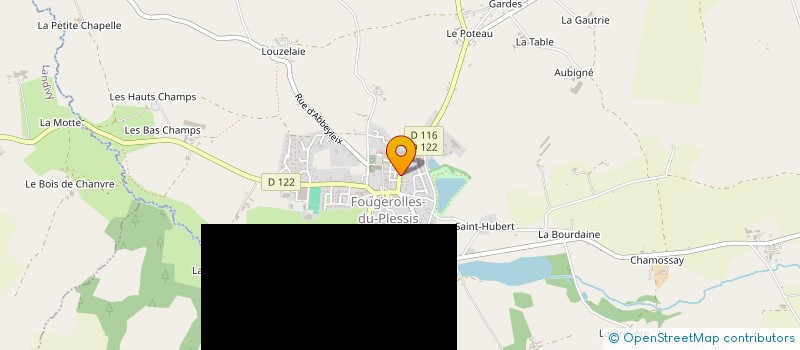 localisation de l'entreprise FOUGEROLLES AUTO à FOUGEROLLES-DU-PLESSIS