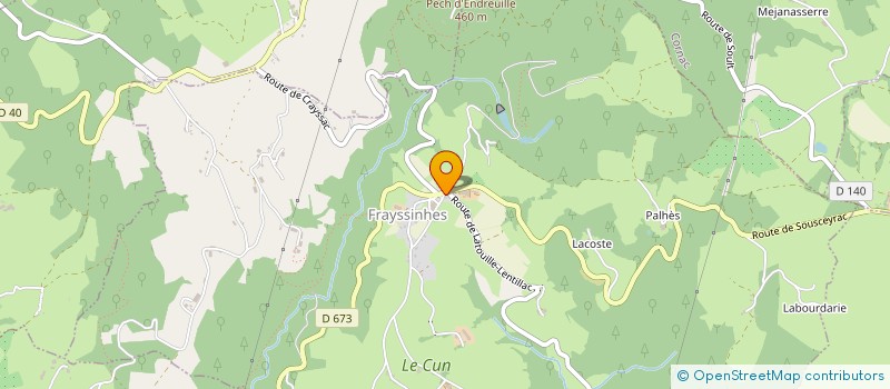 localisation de l'entreprise FOUILHAC ESPACES VERTS  FRAYSSINHES