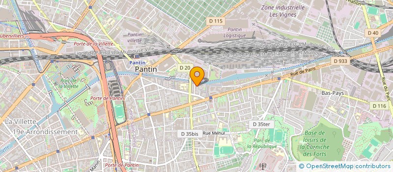 localisation de l'entreprise FOUILLADE GALLIS à PANTIN