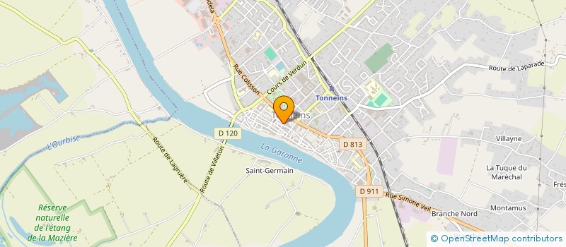 localisation de l'entreprise FOUILLAND OPTIQUE à TONNEINS