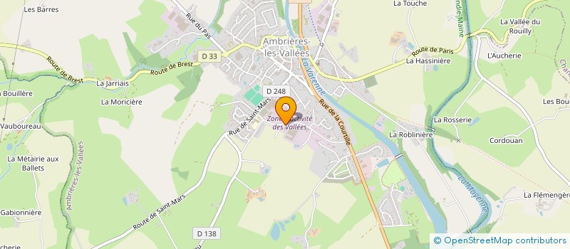 localisation de l'entreprise FOUILLEUL à AMBRIERES-LES-VALLEES