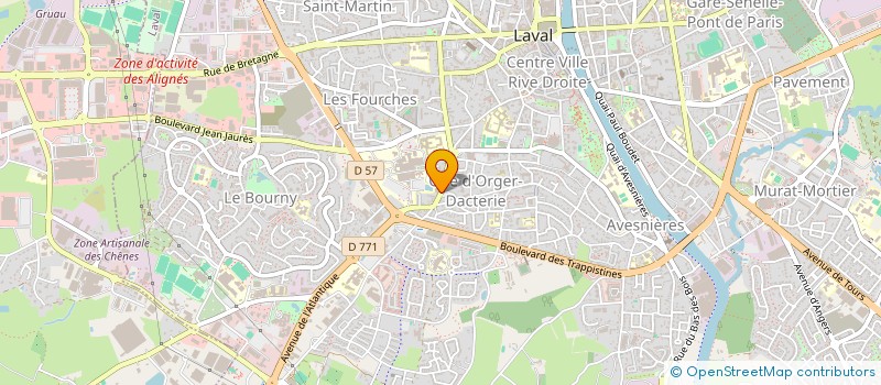 localisation de l'entreprise FOUILLEUL à LAVAL