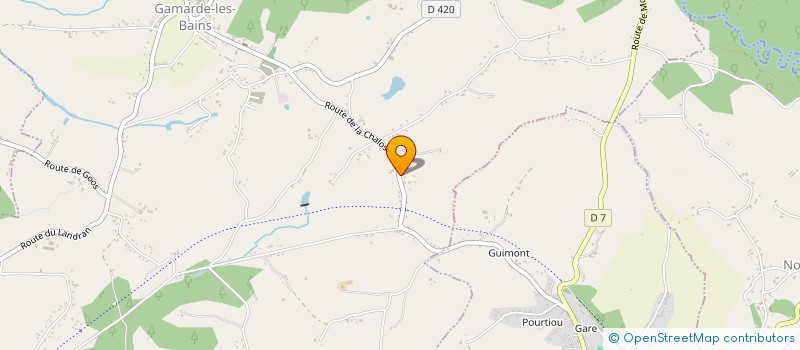 localisation de l'entreprise FOULAB  GAMARDE-LES-BAINS