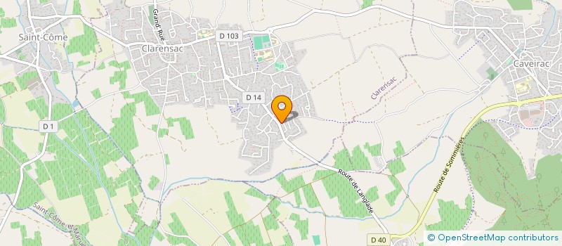 localisation de l'entreprise FOULEE DES 2 COTES CLARENSAC ST COME  CLARENSAC