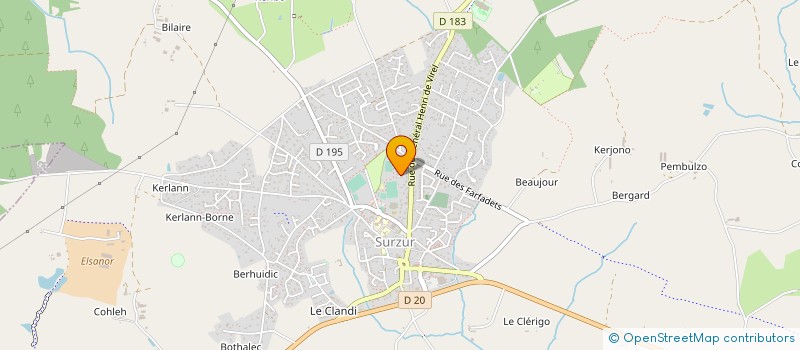 localisation de l'entreprise FOULEES DE SURZUR  SURZUR