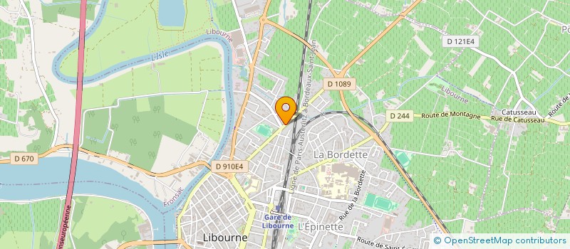 localisation de l'entreprise FOULEES VERTE EN LIBOURNAIS à LIBOURNE