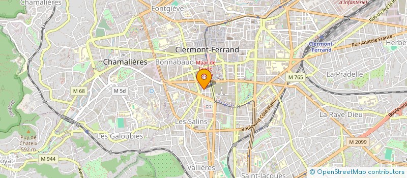 localisation de l'entreprise FOULEES VERTES à CLERMONT-FERRAND