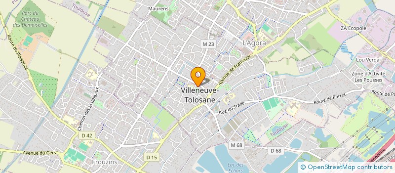 localisation de l'entreprise FOULEES VILLENEUVOISES à VILLENEUVE-TOLOSANE