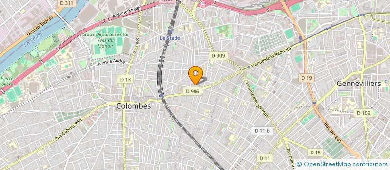 localisation de l'entreprise FOULESTEQUE à COLOMBES
