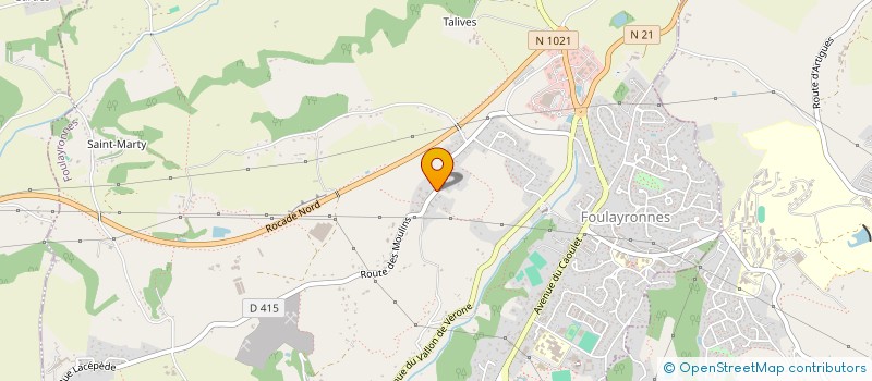 localisation de l'entreprise FOULEX à FOULAYRONNES