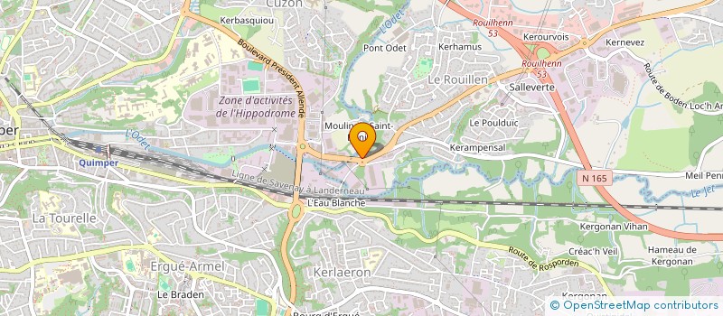 localisation de l'entreprise FOULIARD  ERGUE-GABERIC